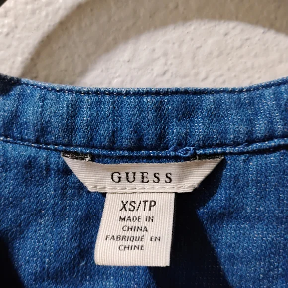Guess Denim Long Sleeve Dress - Picture 7 of 7